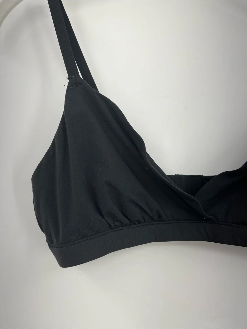 Skims Fits Everybody Crossover Bralette 0793 Black Onyx Size Medium Triangle Bra